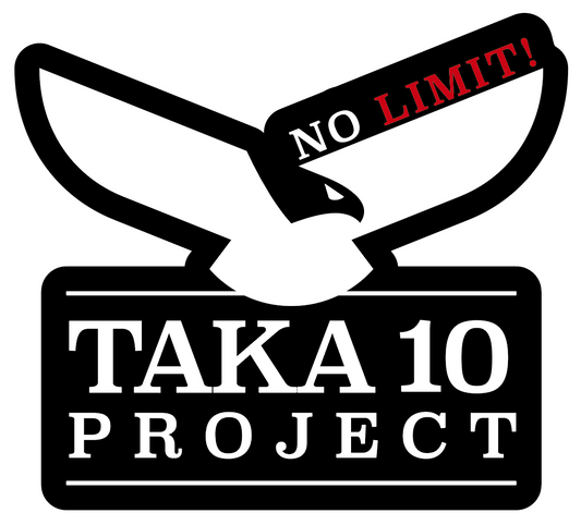 TAKA10ステッカー 大 (黒)